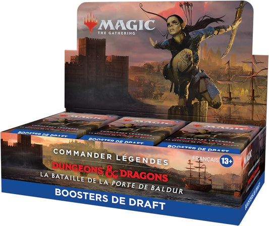 Boite de boosters de draft de Commander Légendes : la bataille de la Porte de Baldur