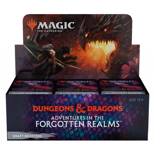 Boite de boosters de draft de Forgotten Realms: Aventures dans les Royaumes Oubliés